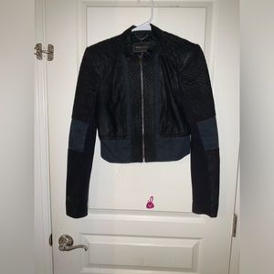 Beautiful BCBgMaxazria Cropped Motorcycle Jacket!
